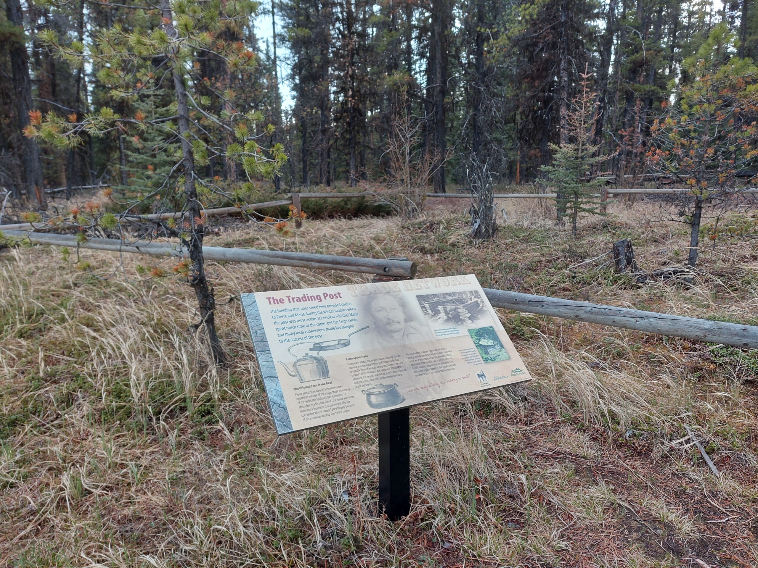 Pierre Grey's trading post sign