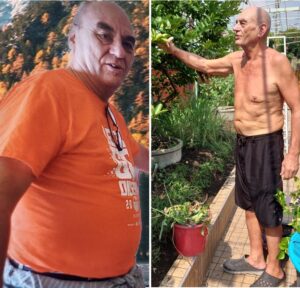 Jud before & after 200 kg and 170 kg
