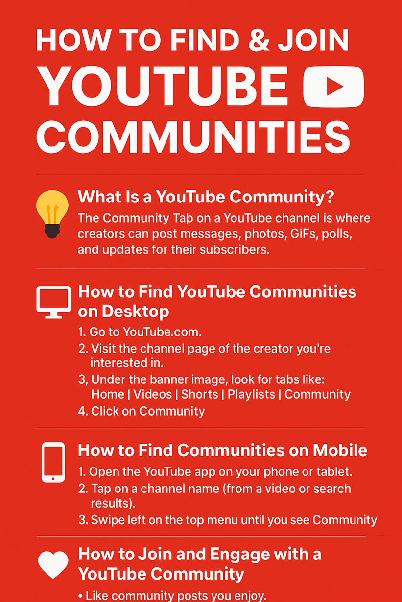 How to find and join YouTube Communities