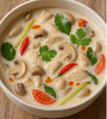 Tom Kha Gai - Thai chicken coconut milk soup