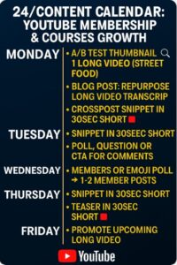 7-day monetization work Flow chart