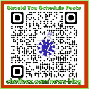 QR code - schedule posts?