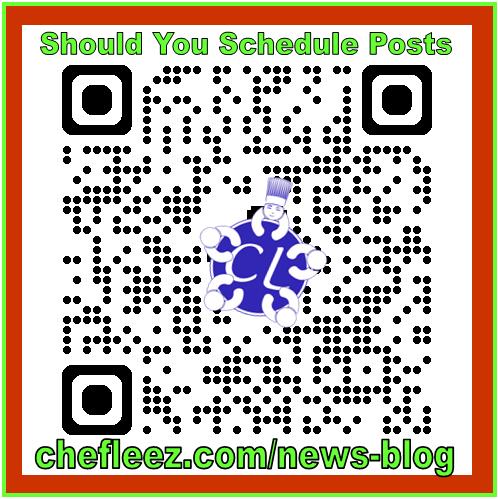 QR code - schedule posts?